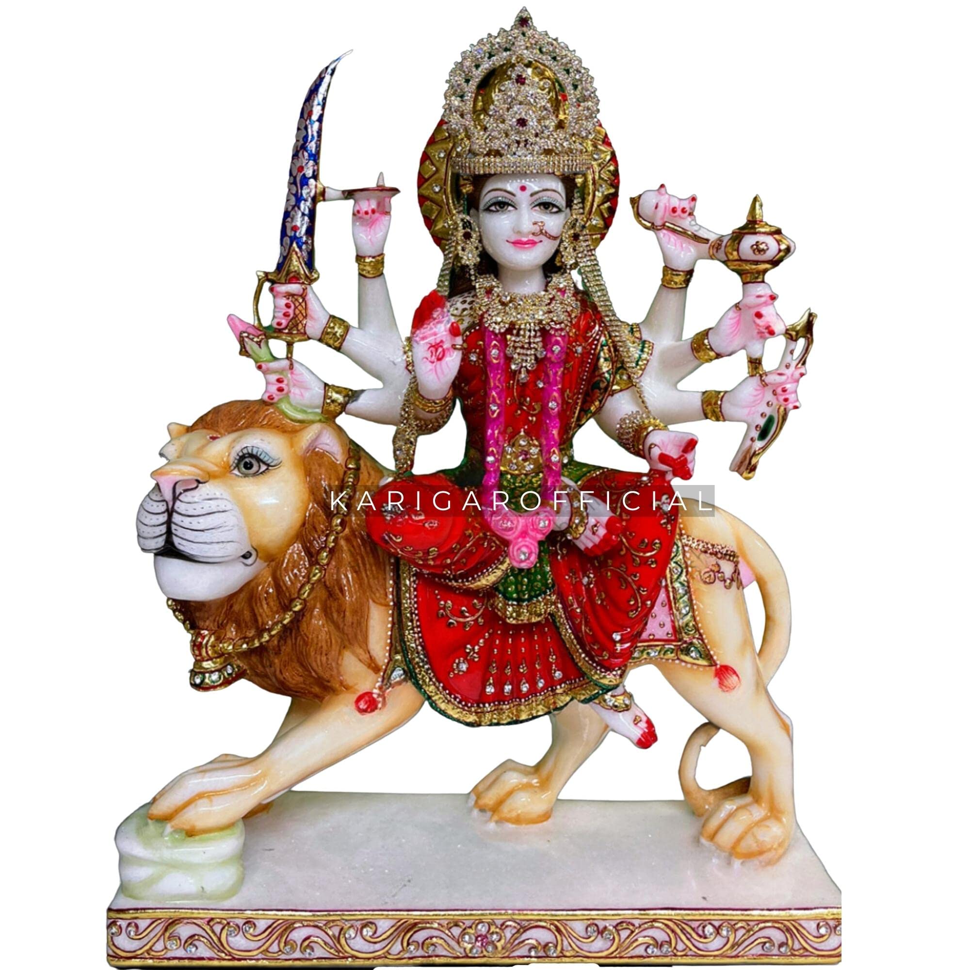 Amazon.com: Durga Statue Large 18 inches Marble Murti in
